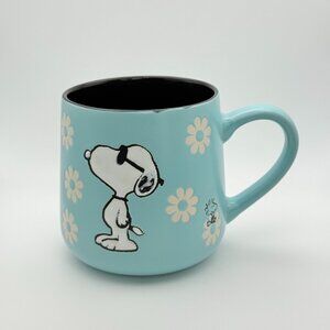 Peanuts Snoopy and Woodstock daisy matte mug | Engraved Snoopy and Woodstock mug